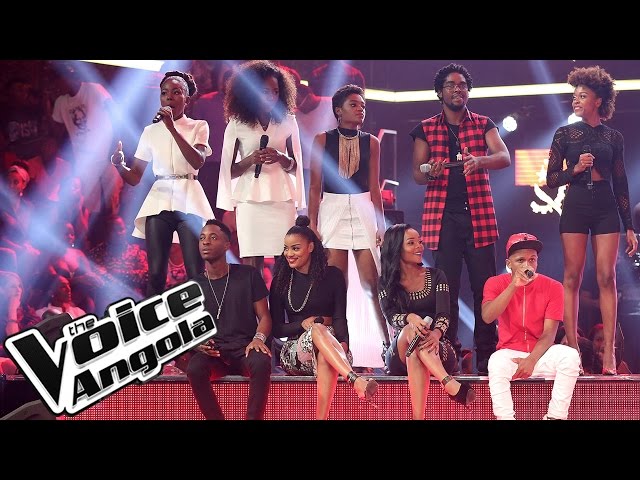 24 talentos cantam “País Novo” / The Voice Angola 2015 / Gala class=