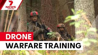 NATO forces test new UGV drones amid fears Russia may invade Latvia | 7NEWS