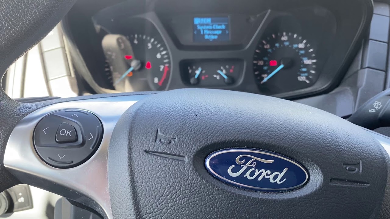 2015-2019 Ford Transit oil service reset - YouTube