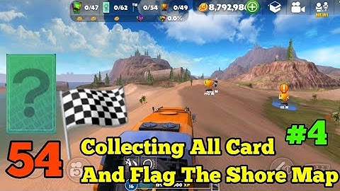 Collecting All Card And Flag The Shore Map #4 - Off The Road- The Shore Open Driving Simulator