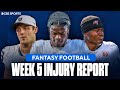 Fantasy Football Injury Report: Lamar Jackson ruled OUT, Jayden Daniels to return for Week 5 &amp; MORE
