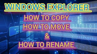 S C Sir Class Learn Computer | How to copy,move and rename | file ko kaise copy,move aur rename |