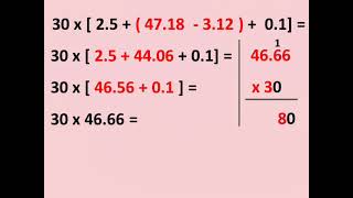 Primary 5 maths first term unit 6 lessons 1 to 4 order of operations