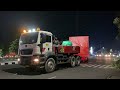 Keren Perjalanan Panjang Truck Trailer MultiAxle MAN Menuju Kediri