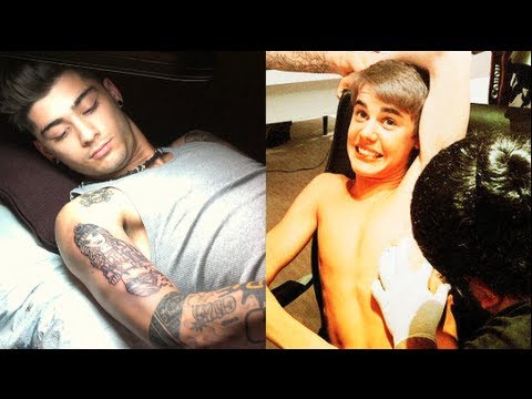 Justin Bieber Vs. Zayn Malik:  Better Girlfriend Tattoo!?