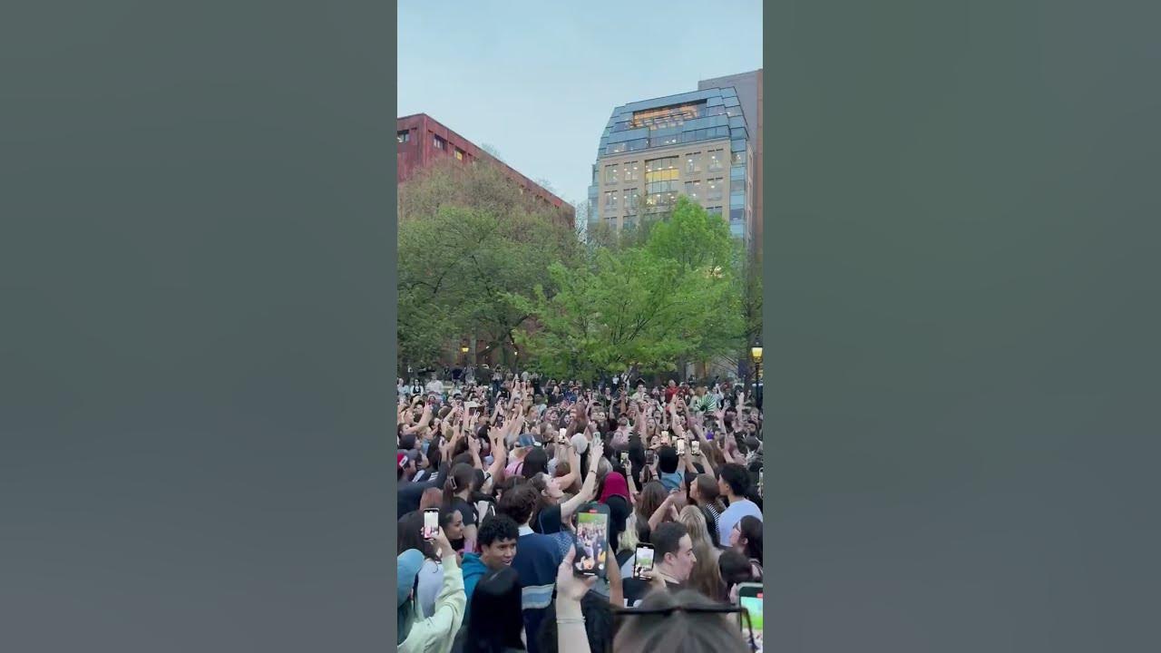 Lorde fans sing "Ribs" together in Washington Square Park #shorts #lorde