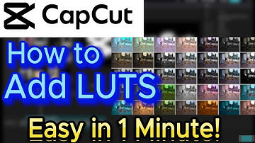 How To Add LUTS in CapCut - Color Grading Fast and Easy in 1 Minute! #capcut