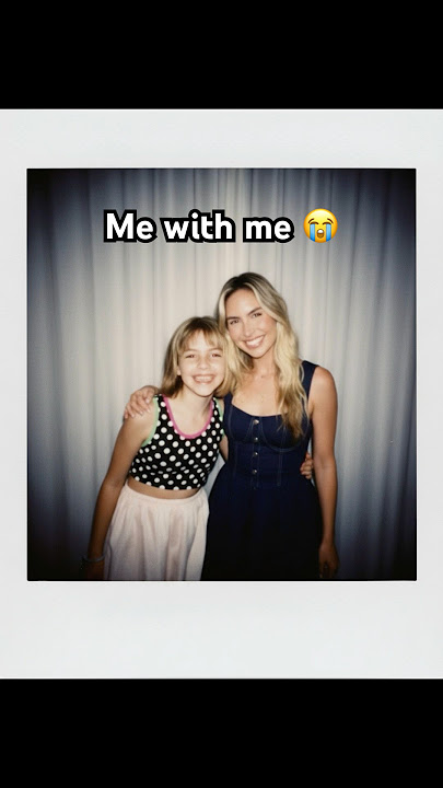 I can’t stop crying…😭😭 I tried the Polaroid trend to give my younger self a hug!