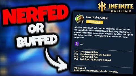 [Infinite Magicraid] CHANGES to Megan, Buff or Nerf???