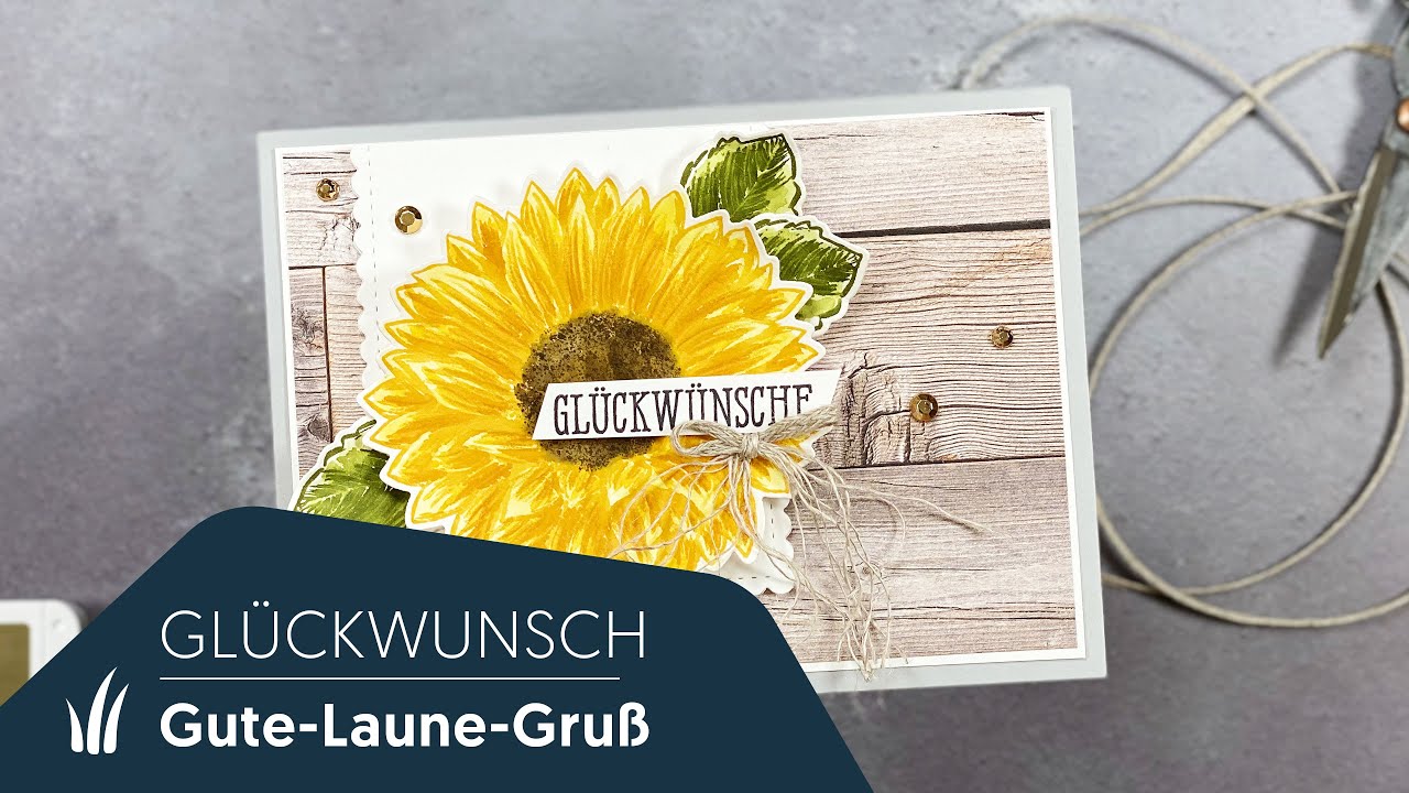 🌻 Glückwunschkarte zum Geburtstage | Gute-Laune-Gruß von Stampin’ Up!