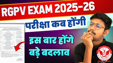 RGPV Exam Time Table 2025-26 || #rgpv
