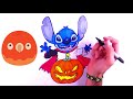 How to draw Stitch for Halloween