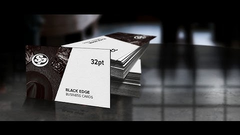 Black Painted Edge Business Cards from Stigler Printing