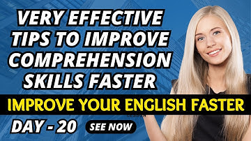How To Improve Listening Comprehension | Mastering English Comprehension | English Comprehension