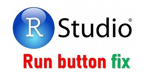 How to fix or restore missing RStudio run button and source pane