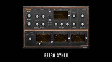 Retro Synth • Apple Logic Pro X • 25 Selected Factory Presets • Synthwave Sounds Patches Playthrough