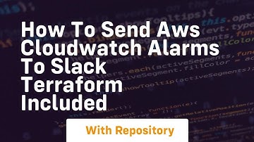 how to send aws cloudwatch alarms to slack terraform included