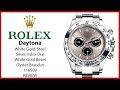▶ Rolex Daytona White Gold/Steel Silver Index Dial White Gold Bezel Oyster Bracelet 116509 - REVIEW