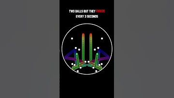 Balls freeze every 3 second and new balls spawn.#ball #bouncing #crash #trending#explorepage #viral