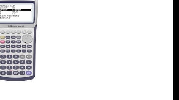 Casio fx 9860G   Normal Distribution