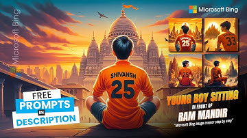 Trending Ram Mandir T Shirt Name Photo Video Editing | Ayodhya Photo Editing | Bing Image Creator