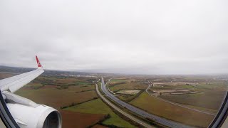 Airbus A321 Turkish Airlines - Landing At Lyon Airport