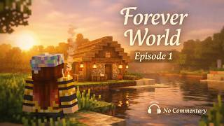 FOREVER WORLD Begins!🌿| Minecraft Longplay for Work &amp; Relax (no commentary)