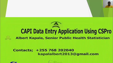 Video 05 CSPro Logic Part 03 31052020 by Albert Kapala Tanzania