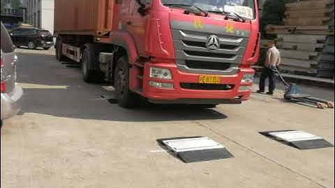 GALOCE GPWA08 Portable Axle Weighing Scale | Demo with Truck