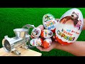  compilation experiments meat grinder vs kinder surprise and kinder joy