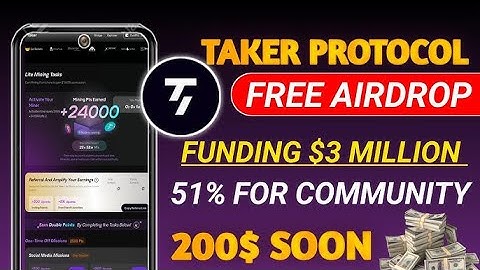 Taker Protocol Airdrop $3M Testnet Mining Start - Join Now