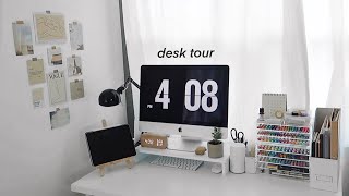 desk tour 2020 📚 (organized + aesthetic)