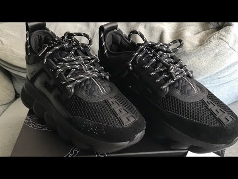 Versace Chain Reaction Unboxing & On Feet Detailed Review 