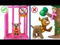 SUPERHERO BABY CATCHING WILD DOG 💖 Play Doh Cartoons For Kids