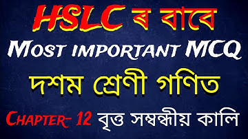 HSLC 2025 | Chapter 12 MCQ Solution in Assamese
