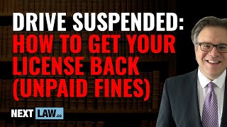 Driving With Suspended License:  How To Get Your License Back (with Unpaid Fines)
