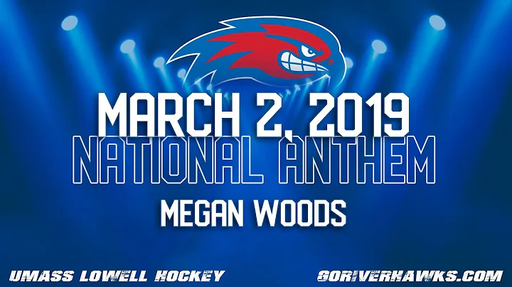Megan Woods performs National Anthem at UMass Lowe...