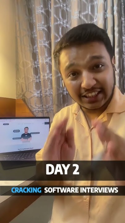Day 2 - How to crack software/consultation interviews. - YouTube
