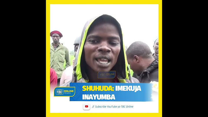 SHUHUDA WA AJALI YA NDEGE YA PRECISION AIR