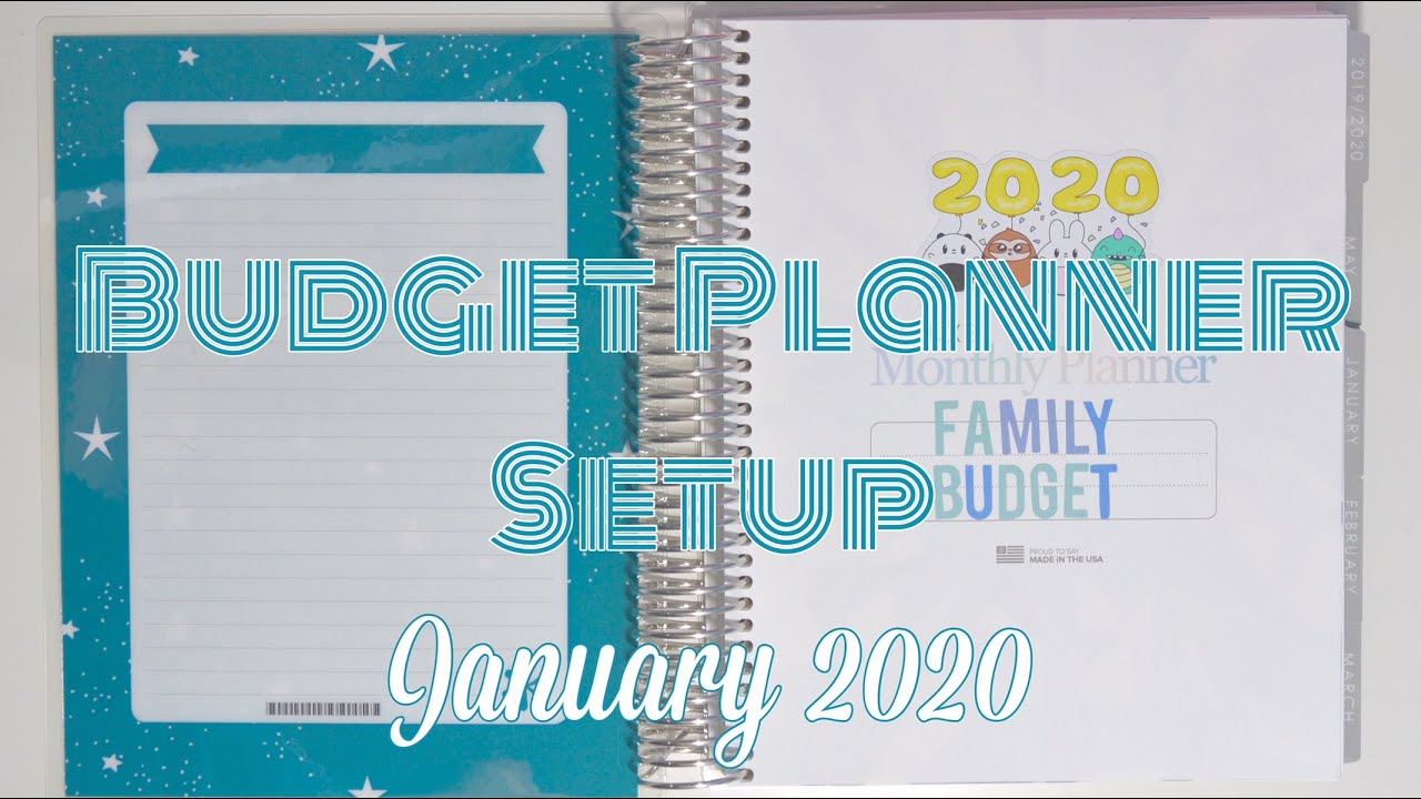 Budget Planner Setup || Erin Condren Deluxe Monthly Planner ...