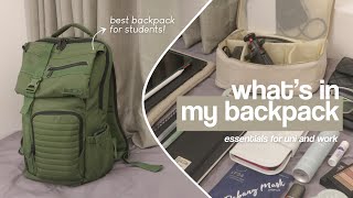 💼 what’s in my backpack | essentials for uni and work~