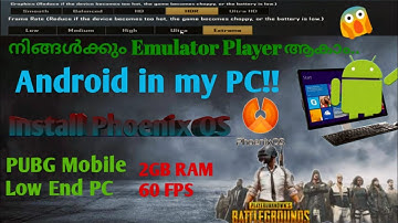 How to install Phoenix OS (Android) on PC in Malayalam