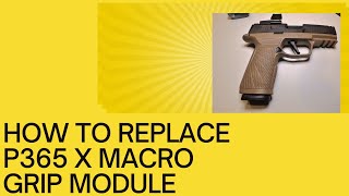 Replacing P365 X Macro grip module @gowilsoncombat @KentuckyBallistics