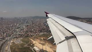 Landing Istanbul Sabiha Gökçen SAW From Doha | A321 | Qatar Airways 241 Landing Istanbul Sabiha Gökçen SAW From Doha | A321 | Qatar Airways 241