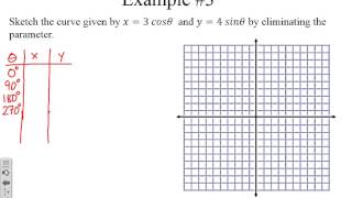 Honors PreCalc: 9.5 - Parametric Equations