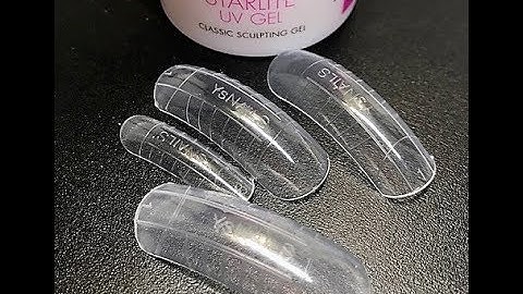 DUAL FORMS & CLEAR GEL Tutorial - First time using  Dual Forms --- I used them as a  Glue On tip