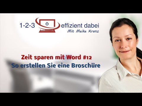 Video: So Drucken Sie Broschüren