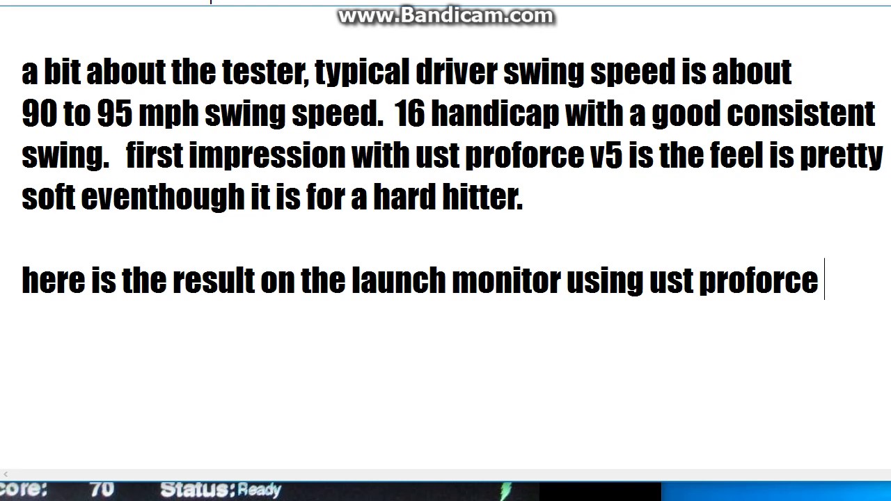 Ust Mamiya Proforce V5 Driver Shaft Quick Review