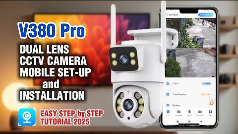 EASY INSTALL and MOBILE set-up V380 Pro DUAL LENS WIFI CAMERA (SIMPLE Tutorial 2025)