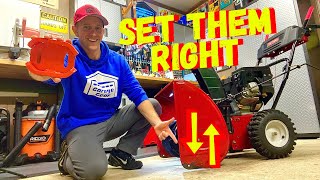 HOW TO ADJUST SKID SHOES ON A SNOWBLOWER (Save A Scraper Blade)